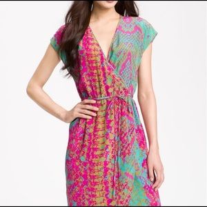 Presley Sky faux wrap dress